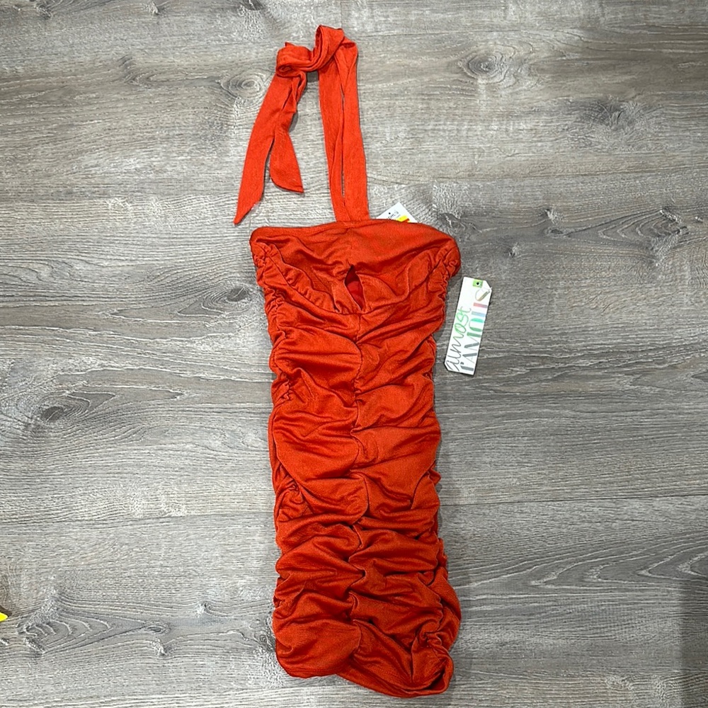 Kids One Piece Swimsuit in Vibrant Red